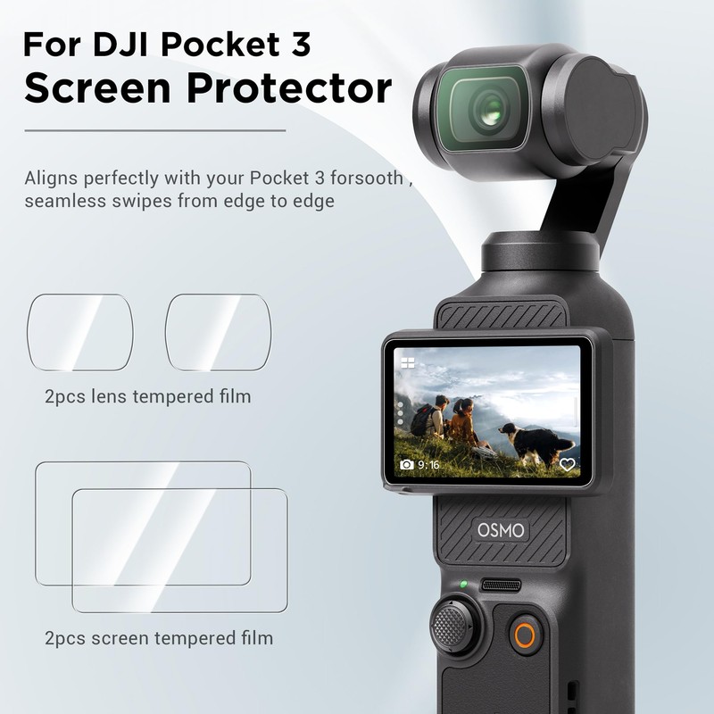 CYNOVA DJI Osmo Pocket 3 Screen Protector, Osmo Pocket 3
