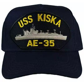 EC USS KISKA AE-35 Ship HAT - Navy Blue - Veteran Owned Business