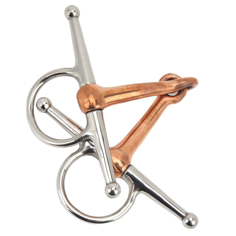 Horse Full Cheek Snaffle Stainless Steel Ring Snaffle Bit for