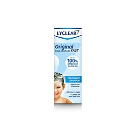 Lyclear Original Shampoo Head Lice Treatment + Head Lice Comb – Kills Head Lice and Washes Hair – Effective in Just 15 Minutes – 200 ml Shampoo Format and Nit Comb