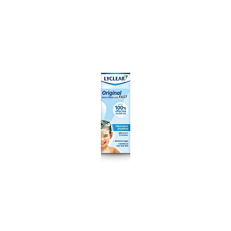 Lyclear Original Shampoo Head Lice Treatment + Head Lice Comb