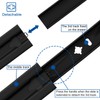 VADANIA 32" Heavy Duty Drawer Slide Without Lock #A53, Black-electroplated