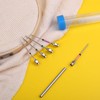 Punch Needle Set Wooden Handle Stainless Steel Ergonomic Easy Operation