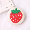Strawberry Travel Hair Brush | Folding Round Massage Brush with