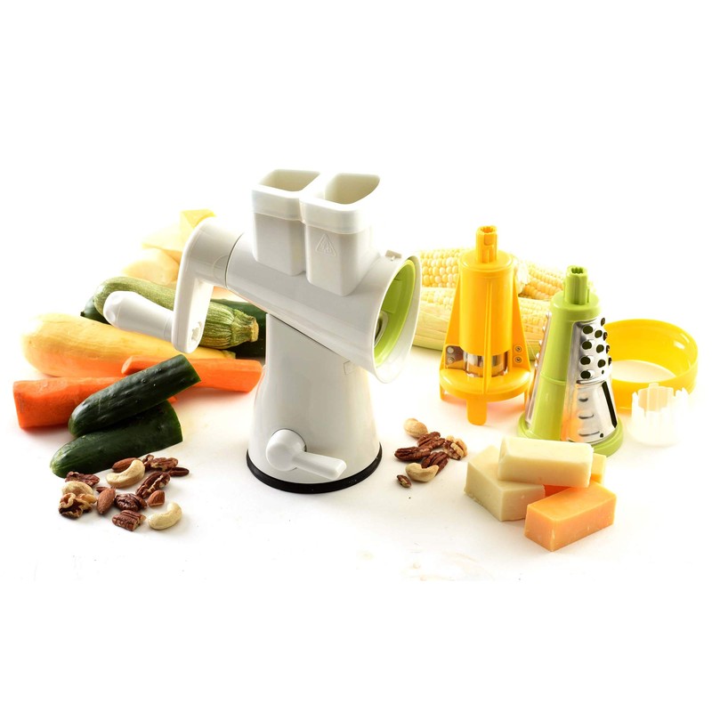 Norpro Double Barrel Grater/Slicer with Corn Cutter, White
