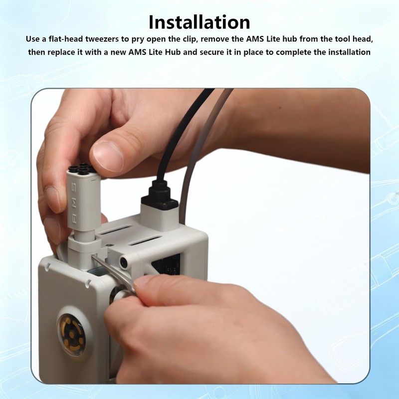 A1 Series Hub for AMS Lite, 3D Printer Multi-Color Printing