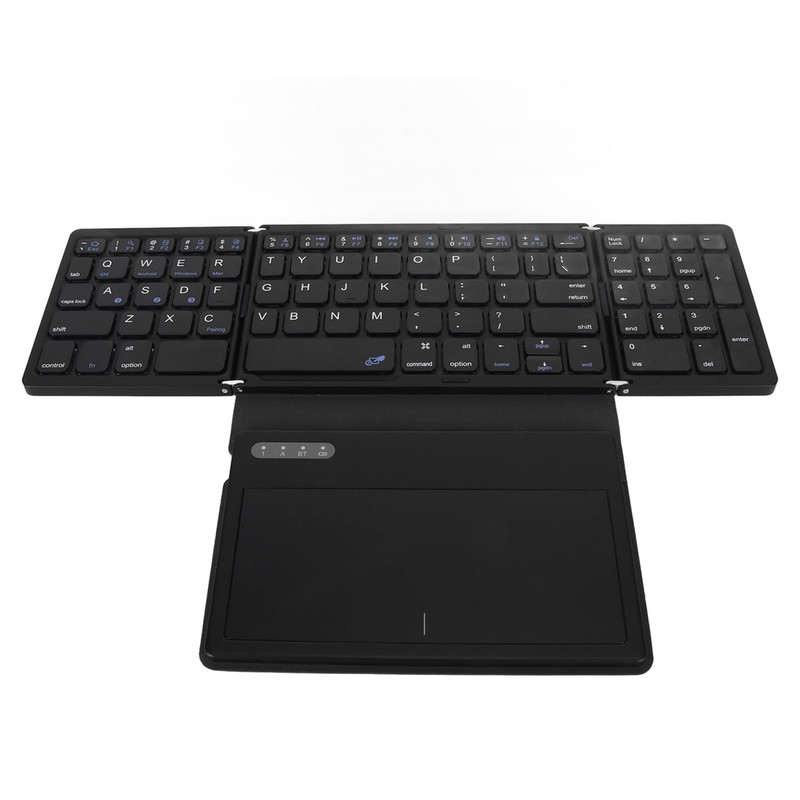 Foldable Bluetooth Keyboard Low Latency Bluetooth 5.1 Full Size Keyboard