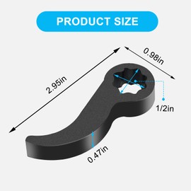 SQEJWSI 2Pcs Pry Bar Wrench Adapter & Ratchet Pry Bar Attachment for 1/2" 8pt Square Profile, Crowbar Adapter Head, Tight Space Half Shaft Removal Car Repair Tools