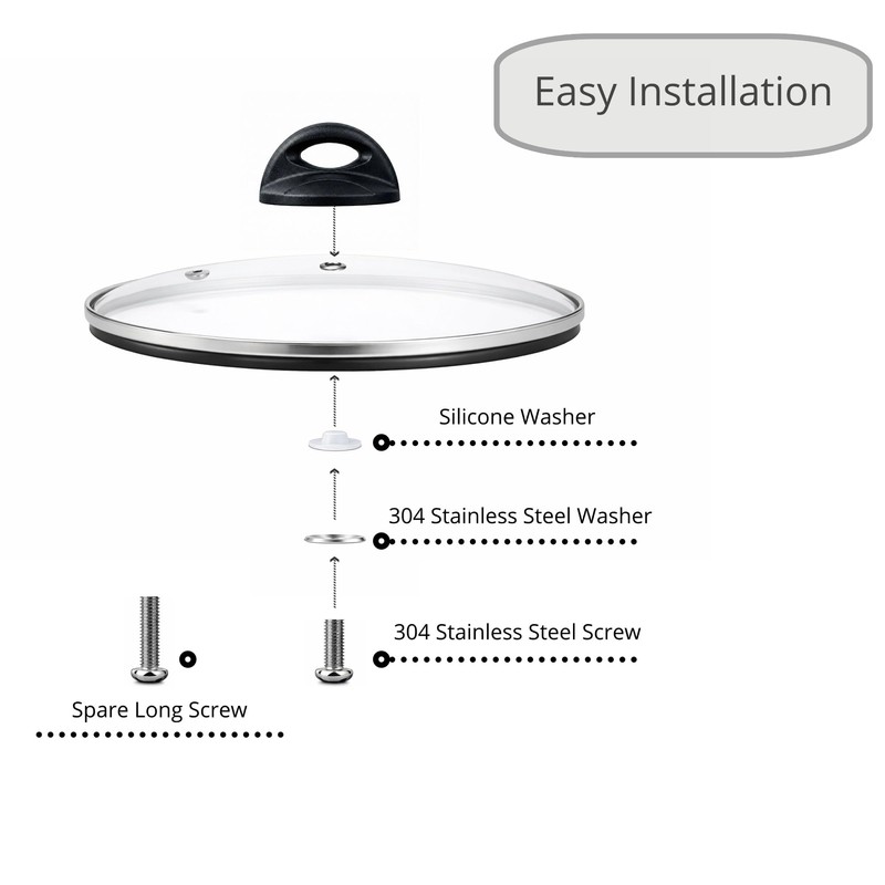 2 Pack Pot Lid Replacement Knob,Universal Bakelite Handle Compatible with