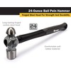 Titan 63016 24oz Ball Pein Hammer, Forged Steel Head, 13.5"
