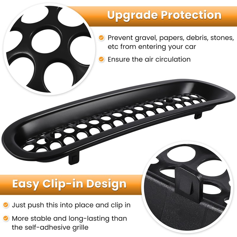 7PCS Front Grill Mesh Inserts for Jeep Wrangler JK JKU
