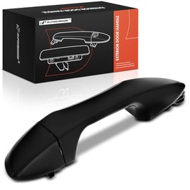 A-premium - Manija de Puerta Exterior Trasera Izquierda del Lado del Conductor Compatible con Toyota Corolla 2014-2019, Negro Liso, Reemplazo# 69212-02080-c0, 69228-02040-c0
