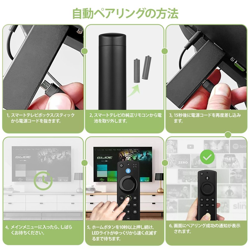 Replacement Remote Control TV Remote Control for Fire-TV Stick, Gen1/2/3,