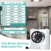 Hipoilk S97012029 Bathroom Fan Motor Assembly for Broan 663/688 663-C