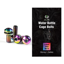 CNCLOL Bike Bottle Cage Bolts,Water Bottle Cage Bolts For MTB/Bicycle/Mountain Bike,Coloured