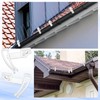 Patelai 50 Pcs Gutter Clips for Bird Spikes Deterrents 1.89