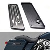 SZYUMO 2pcs Aluminum Motorcycle Saddlebag Latch Cover Decorative Cover For