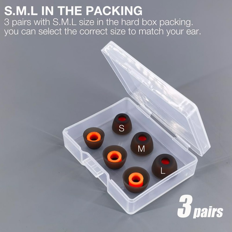 TENNMAK 6X Eartips Replacement for JBL Tune 230NC TWS/Tune Beam/Tune