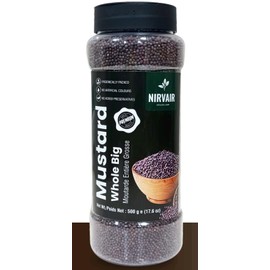 Mustard Whole Big, Premium Natural Quality, 500g, 17.6oz