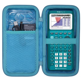 co2CREA Hard Case Compatible with Texas Instruments TI-84 Plus CE/TI-84 Plus/TI-Nspire CX II CAS/TI-Nspire CX II/TI-83 Plus/TI-89 Titanium/TI-85 / TI-86 Color Graphing Calculator, Teal