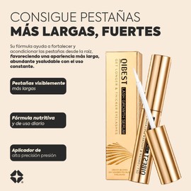 Sérum de Pestañas – Suero Fortalecedor para Crecimiento Natural, Flash Serum Avanzado para Alargar y Engrosar las Pestañas, Estimula su Crecimiento, Nutre y Da Efecto de Extensiones Naturales RÜH