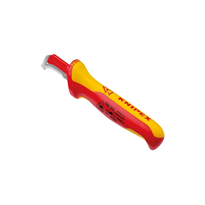 KNIPEX 98 55 Cuchillo Pelacables Aislado VDE 1000V – Con