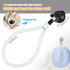 MARKBIT Cowboy Hat Holder for Your Vehicle, Cowboy Hat Mounts for truck, Handmade Rope Cowboy Hat Rack for Pickup Truck and Home (2PCS)