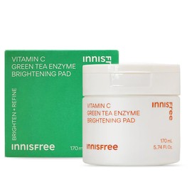 Innisfree 이니스프리 비타민C 그린티 엔자임 잡티 토닝 패드/ 60매 /170mL Innisfree Vitamin C Green Tea Enzyme Dark Spot Toning Pad / 60 sheets / 170mL
