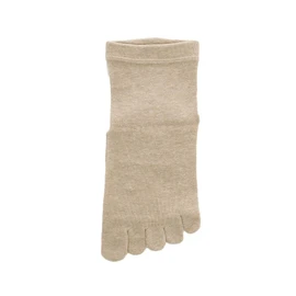 [Mikasa] TSUBO Recipe Urn Map Five Toe Socks (Beige)