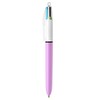 Bic 4 Colours Ballpoint Pen Pastel Pink