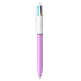 Bic 4 Colours Ballpoint Pen Pastel Pink