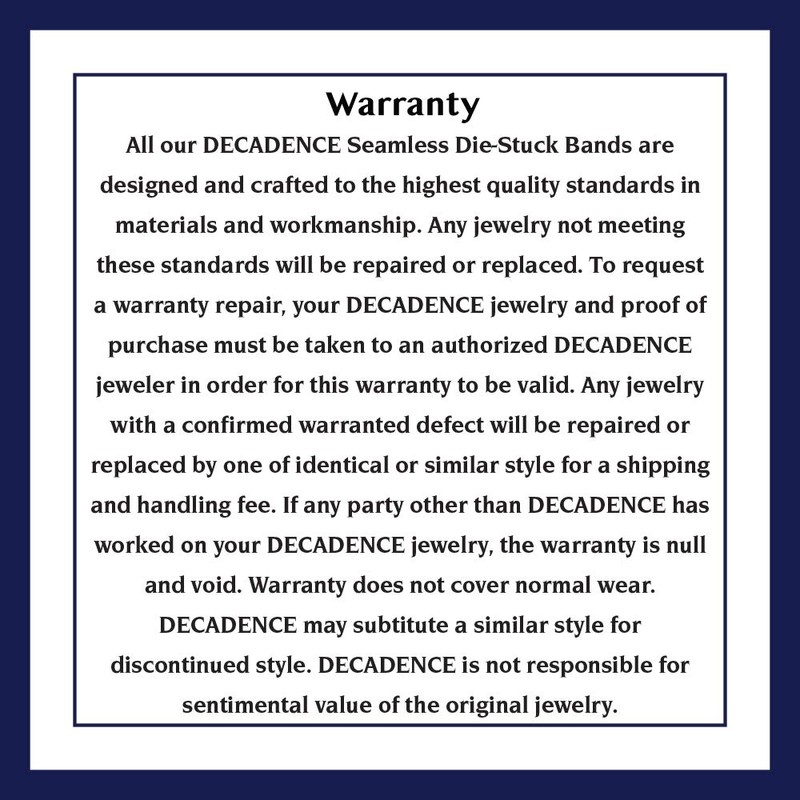 Decadence 14K Yellow Gold 3mm Polished Plain Wedding Band, Size