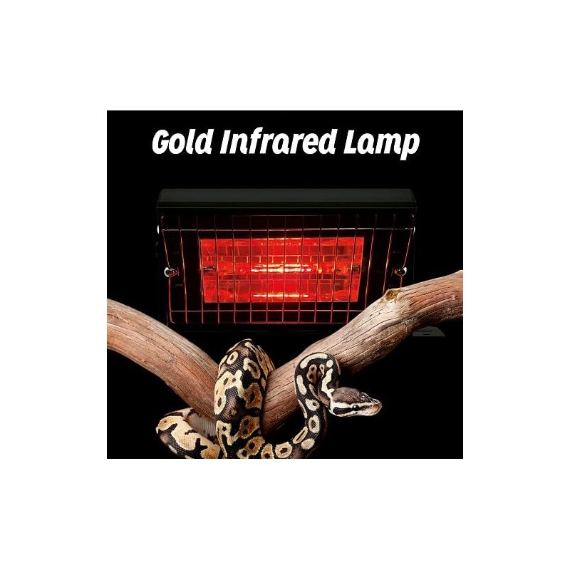 Reptile Systems Gold Infrared Replacement Lamp – Durable 400w Heat