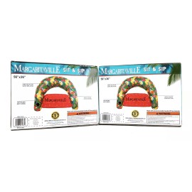 Obrien Margaritaville Inflatable Water Float Floating Tube Pool Lake River Lot of 2