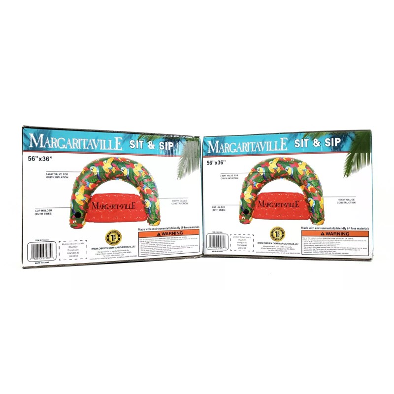 Obrien Margaritaville Inflatable Water Float Floating Tube Pool Lake River