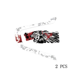 MC MOTOPARTS Protective Cover Decal Wrap Sticker 2 pcs Tiger Compatible with Cardo Packtalk Bold