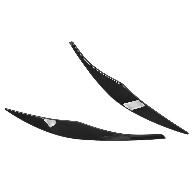 2PCs Front Headlight Eyebrow Cover Car Exterior Trim Replacement for