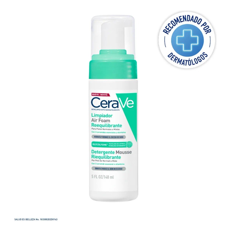 CeraVe Limpiador Air Foam Reequilibrante 148 ml