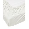 Essenza Premium Percale Oyster Fitted Sheet 160 x 200 cm