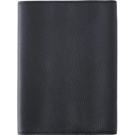 Slip-on OSL Free Type Bunko Book Cover Dark Navy OSL-3201 Genuine Leather Soft Soft
