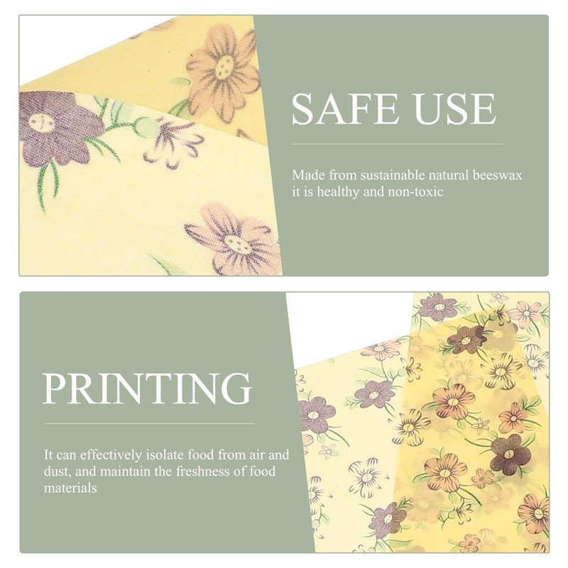 NOLITOY Beeswax Wrap for Food, 3 pcs Bees Wax Wraps,