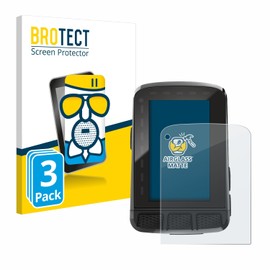 BROTECT Anti-Glare Protective Glass for Wahoo Elemnt Roam V2 GPS (Pack of 3) Protective Film Tempered Glass Matt [Extremely Scratch-Resistant 9H, Anti-Reflection]