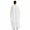 Musuly Men's Kaftan - Traditional Thobe Abaya Djellaba, White and