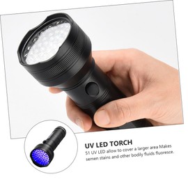 Operitacx Leds Uv Taschenlampe Mit Schwarzem Licht Für Sicherheitskontrollen Und Nachtsicht Zur Urin-detektion Bei Haustieren Für Inspektion Von Hotelzimmern