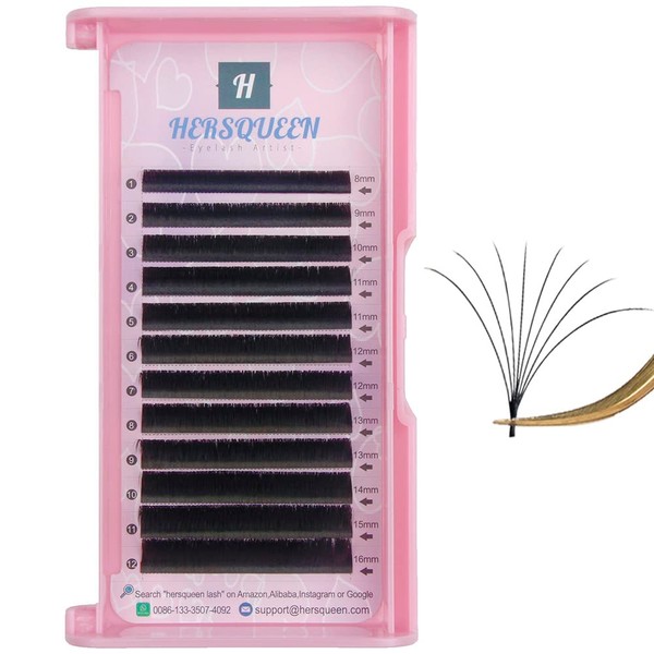 Easy Fan Volume Eyelash Extensions Fast Fanning Lashes Blooming Russian