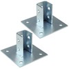 Fardtry 2 Pcs Channel Post Base, Heavy Duty Post Bracket,
