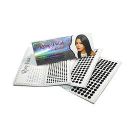 IndianStore4All Color Velvet Dot Bindi Tattoo Stickers Adhesive Body Jewelry Multi Size Indian Daily Use Forehead Bindi Round Dot (Black)