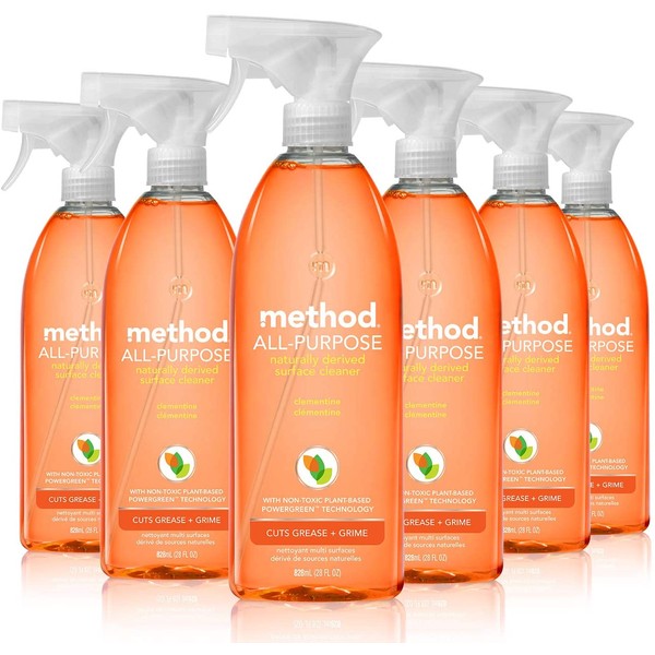 Method All Purpose Cleaner, Clementine, 28 Fl Oz, Pack of 8