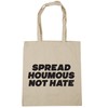 Hippowarehouse Spread Houmous Not Hate Tote Shopping Gym Beach Bag