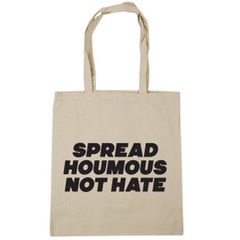 Hippowarehouse Spread Houmous Not Hate Tote Shopping Gym Beach Bag 42cm x38cm, 10 litres